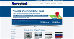 Desktop Screenshot of novoplast.com.br