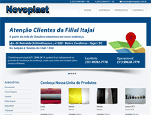 Tablet Screenshot of novoplast.com.br